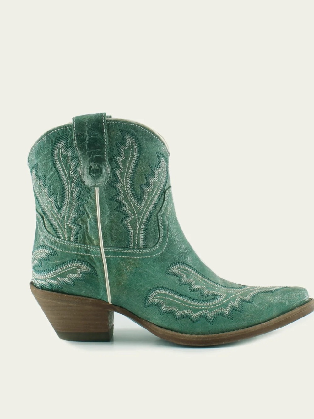 Buck & Brana Western Embroidered Ankle Boot